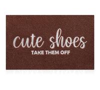 AOAOPQ Welcome Mats for Front Funny Indoor Doormat Outdoor Home Entrance Entryway Rugs Rectangular Rubber Back Non Slip Low Profile Mats Coffee