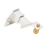 Aoaoy 1/10 Metal Tow Hitch Shackle Trailer Hook for D90 RC SCX10 CC01, with High Performance, Professional Manufacturing (Silver)