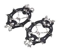 Aoaoy 19 Teeth Snow Ice Cleats Snow Grips Walk Traction Spikes for Shoes Hiking Walking Mountaineering (M)