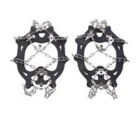 Aoaoy 19 Teeth Snow Ice Cleats Snow Grips Walk Traction Spikes for Shoes Hiking Walking Mountaineering (XL)