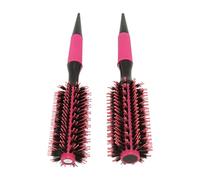 Aoaoy 2 Pieces of Round Hair Comb, Ergonomic Handle, Portable, Practical, Even Heat Dissipation, Hair Styling, Round Brushwear At Home and Travel