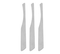 Aoaoy 3 Pieces of Metal Make-up Spatula, Stainless Steel Double Head, Mini-make-up Cosmetic Spatula for Mixing the Primer