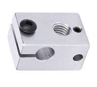 Aoaoy 5PCs Metal Heater Block 3D Printer Parts, Standard Industrial Supplies Accessory, Convenient with Long Service Life, Compatible for Most 3D Printers
