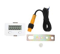 Aoaoy 6-Digit Digital Display Counter with Magnetic Induction Switch, Long Battery Life, Resettable Panel and External Clear, to Vibration, Reliable Operation, BERM Sensor