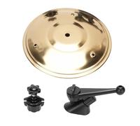 Aoaoy Auto Crash Basin Drum for Vehicles Air Vent Dash Small Funny Practical Accessories with an Adjustable Arm for Drummer Music Lovers (Golden)