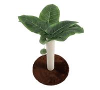 Aoaoy Cat Scratch Posts with 3 Hanging Balls, Sisal -covered Furniture Scratch Protection, Stable Cat Tree for Use of the Inner House, Ideal for Kitten Playing and Scratches (Coffee)