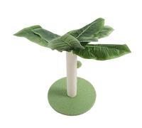 Aoaoy Cat Scratch Posts with 3 Hanging Balls, Sisal -covered Furniture Scratch Protection, Stable Cat Tree for Use of the Inner House, Ideal for Kitten Playing and Scratches (Green)