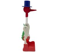 Aoaoy Creative Non Stop Liquid Drinking Lucky Bird Toy, Funny Duck Drink Water Cute Decoration Drinking Bird Perpetual Motion Science Original Novelty Nostalgic Kids Birthday Gift (Red)