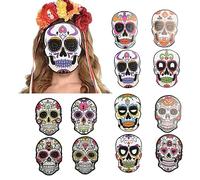Aoaoy Creepy Mask, 12 Pieces of the Dead Mask with Rubber Band, Attractive Halloween Mask Halloween Party, Horror Party