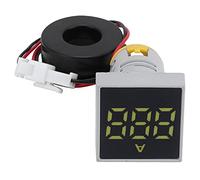 Aoaoy Digital Current Meter, AC AD16-22FSA, High Brightness Indicator Light, Low Power Consumption, Compact Size for Outdoor Use, with Great Accuracy (Yellow)