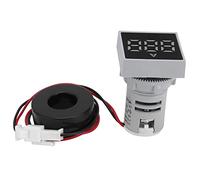 Aoaoy Digital Current Meter, AC AD16-22FSA, High Brightness Indicator Light, Low Power Consumption, Compact Size for Outdoor Use, with Great Accuracy (White)