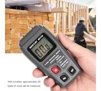 Aoaoy Digital LCD Wood Moisture Meter, Professional Moisture Detector Hygrometer with 4 Wood Groups for Walnut Rosewood Rubber Tree, 0-99.9% Range ±0.5% Accuracy