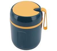 Aoaoy Double Layer Isolated Food Glass 480ml 304 Thermal Soup Container of the Stainless Steel for Office School, the Camping Travels (Blue)