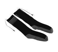 Aoaoy Electric Heating Socks, Battery Box Knitted Cotton Bottom Heating Pad, for Winter Skiing Camping, with Two Battery Boxes