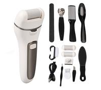 Aoaoy Electrical Corneal Remover Set 2-Course Adjustable Soft Cuticles Rechargeable Foot Scrubber Automatic Charging Foot Loops for Removal Dead Skin