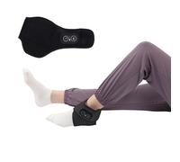 Aoaoy Electrical Footrest Pillow, Electric Ankle Heating Pillows, Time -Controlled Temperature Control, Heated Ankle Wraps, Foot Warmer for The Home Office (Black)