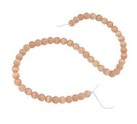 Aoaoy Elegant 8mm Jewelry DIY Bead, Exquisite Stone Bead for Bracelet Necklace, Handicraft Making with Material, Compact and Light Weight (Champagne)
