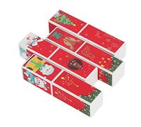 Aoaoy Empty Cosmetic Lipstick Tube Christmas Style 4pcs DIY Lip Balm Container Portable Compact Size With Tight Lid For Lipstick DIY Widely Applications to Meet Your Needs