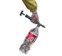 Aoaoy Garden Sprayer, Portable Pump Sprayer with Adjustable Irrigation Nozzle, Gray Plastic, Handheld, Manual Pump (Hand-powered), 30cm Hose, Ideal for Watering & Plant Care