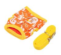 Aoaoy Halloween Pumpkin Rabbit Clothing Wiring Harness, Polyester Small Pet Vest with Hook and Loop, Costume for Your Pet Rabbit (L)