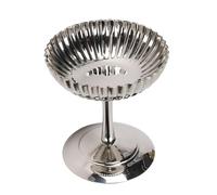 Aoaoy Ice Servant Mug with Stainless Steel-Foot-Dessert Bowl for Ice Cream Pudding Fruit with Elegant Chalice Design