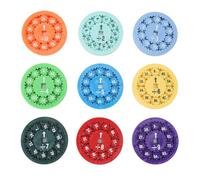 Aoaoy Math Finger Tip Toys, Math Facts Rotation Toys, Colorful, Interactive Math-learning Game for Adults and Children (Multiply Divide)