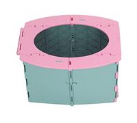 Aoaoy Portable Foldable Potty for Toddlers, Baby Toilet Training for Camping, Travel and Remotely Suitable (Green Pink)