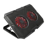 Aoaoy RGB Laptop Cooling Pillow Gaming Laptop Cooler with 2 Silent Fans 7 Height Adjustments Dual USB Connections Cool RGB Light Bar for 14-17-inch
