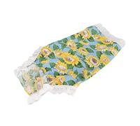 Aoaoy Stretchy Breathable Sunflower Cat Skirt, Acrylic Dog Skirt with Sun Protection for Changing and Traveling, Pet Skirt for Indoor and Outdoor (XL)