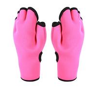 Aoaoy Swimming Webbed Gloves,1 Pair Aquatic Gloves Training Aquatic Webbed Swim Fingerless Swim Snorkeling,for Fitness Water Training (S)