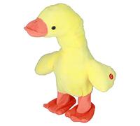 Aoaoy Talking Walking Duck Toy Soft Plush Electronic Duck Interactive Action Learning Educational Duck with Music Electronic Plush Toy for Girl and Boys
