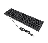 Aoaoy USB Wired Keyboard, Minority Language Keyboard 104 Keys 4.2ft Cable Ergonomic Design for Desktop Laptop Computer, Easy Connect, Stable Performance, Durable ABS Material (Spanish QWETZ Layout)
