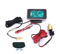 Aoaoy Who Oil DC 9V-36V 4-in-1-Auto-LCD Digital Display Voltmeter Fuel Display Water Temperature Oil Pressure Meter 12 * 9 * 6