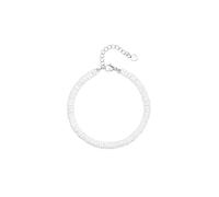 Aobei Pearl Puka Shell Bracelet for Women Summer Natural Seashell Hawaiian Pooka Bracelet Heishi Clam Chips Surfer Jewelry