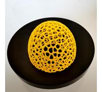 AoBeiWorld Decorative Shelter Domes, Aquarium Hideaway for Small Fish and Shrimp to Breed, Play and Rest, Safe and Non-Toxic 3D Printed Fish Tank Decorations (Yellow)