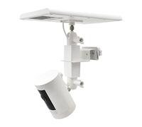 Aobelieve 2-in-1 Gutter Mount for Ring Solar Panel, Stick Up Cam Battery and Spotlight Cam Battery, White