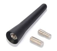 Aobetak universal car aerial, 6.5 cm (2.5 inch) small short car aerial, mini car radio accessories, FM/AM inputs M5 M6, black