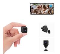 AOBOCAM Mini Camera, 4K HD WiFi Surveillance Camera, Indoor WiFi Camera, Live Transmission, Mobile Phone App for Micro Camera, Indoor with Battery, Compact Small Security Camera with Motion Sensor