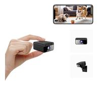 AOBOCAM Mini Spy Camera WiFi Hidden Camera 4K, Covert Security Camera with Night Vision, Motion Detection, 5H Battery, SD Card & Cloud Storage, App Control (Black 1) (Black 1)