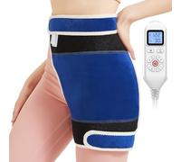 AOBOCO Hip Heating Pad for Hip/Sciatica Pain Relief - Heated Hip Brace Support 86℉-158℉ Adjustable - Thigh/Buttock Electric Heat Pad Fits Both Legs and Men Women Mom