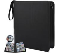 AOBOPLE Toploader Binder 9 Pocket,288 Pockets Top Loader Binder for 3 x 4 Inch Card Waterproof PU Top Loaders Card Binder Fit for MTG TCG Football, Photo Cards Sports Cards