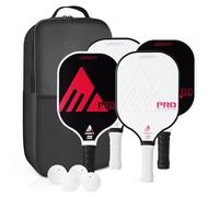 AOBORTY Pickleball Paddles 4 Pack - USAPA Light Graphite Premium Rackets Fiber Face & Polymer Honeycomb Core Pickleball Set with 6 Outdoor Indoor Balls Including Portable Carry Bag