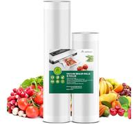 Aobosi Vacuum Sealer Rolls - No BPA,LFGB Approved Reusable Food Storage Bags, 2 Roll, 20cmX6m and 28cmX6m, for Sous Vide Cooker and All Vaccum Food Sealer