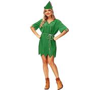 AOBUTE Women's Peter Costume Dress Men Halloween Pan Cosplay Adult Placket Tunic Outfits XS
