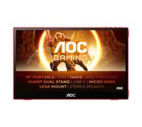 AOC 15.6" 144Hz Portable Gaming Monitor Black, Red (16G3)