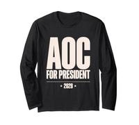 AOC 2028 for President Alexandria Ocasio Cortez Democrat Long Sleeve T-Shirt
