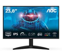 AOC 24B36X 24 Inch FHD Gaming Monitor, 144Hz, IPS, 0.5ms MPRT, Adaptive Sync, HDR10, (1920x1080,HDMI 1x 1.4,DP 1x 1.4) Black