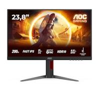 AOC Gaming 24G4HA - 24 inch Full HD monitor, 200 Hz, 1 ms, G-Sync comp., HDR10 (1920x1080, 2x HDMI 2.0, 1x DisplayPort 1.4) black-red