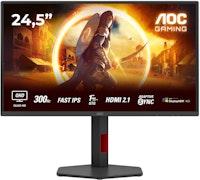 AOC 24.5" Q25G4SR 2560x1440 300Hz 1ms Fast IPS HDR400 G-Sync Compatible Widescreen Monitor