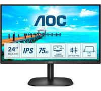 AOC 24B2XH - 24 Inch Full HD Monitor -75Hz - IPS - 7ms - HDMI/VGA